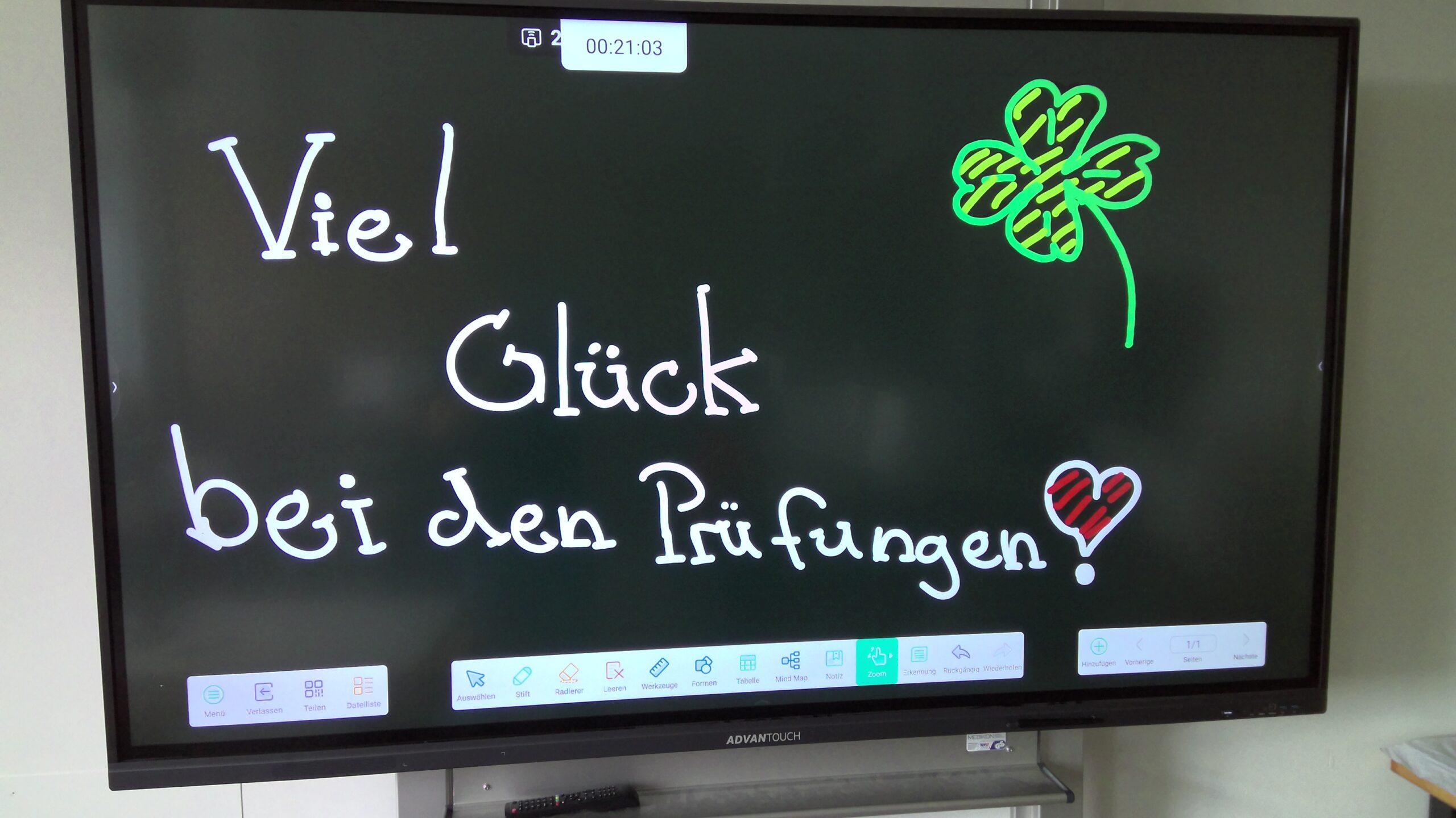 Viel Erfolg für die Prüfungen!