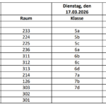 Einladung Klassenpflegschaftsabend im zweiten Halbjahr