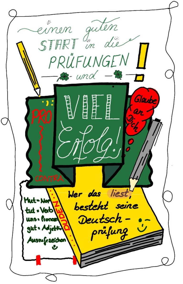 Viel Erfolg für die Prüfungen